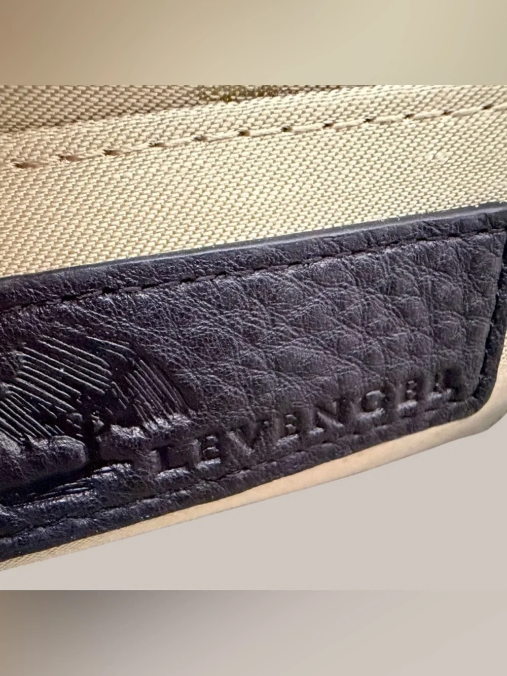 Levenger Black Pebbled Leather Crossbody with Gold Hardware